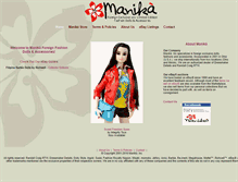 Tablet Screenshot of manika.com
